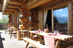 Chalet à Font Romeu - vue exterieur neige